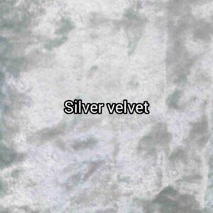 Silver Crushed Velvet