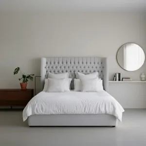 Milan Luxurious Wing Chesterfield Bed 1 300x300