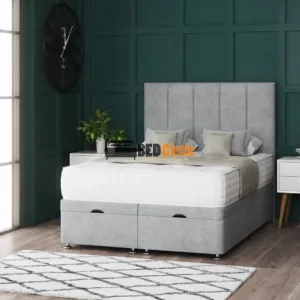 5 Panel Ottoman Storage Divan Bed With Headboard