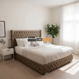 Rehan Chesterfield wingback bed