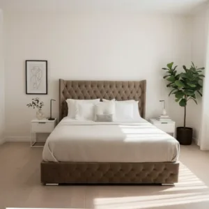 Rehan Chesterfield Wingback Bed 1 300x300