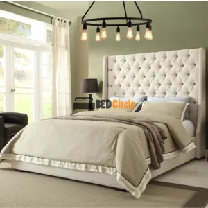 Wingback Button Chesterfield Bed