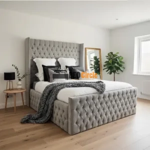 Upholstery WingBack Chesterfield Bed