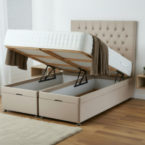 5 panel ottoman storage divan bed with headboard