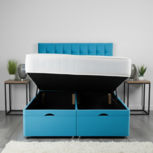 omega ottoman storage divan bed with floor standing wing headboard omega ottoman storage divan bed with floor standing wing headboard