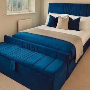 hannah ottoman storage divan bed with headboard