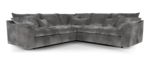 deep pile chenille grey mix