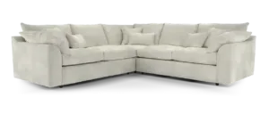 deep pile chenille silver mix