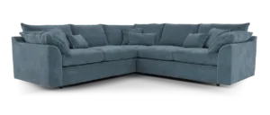 plush chenille steel blue mix